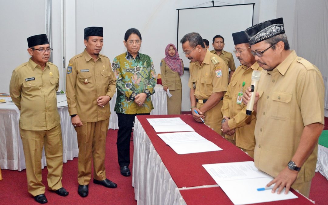 Kepala OPD Teken Pakta Integritas Kearsipan