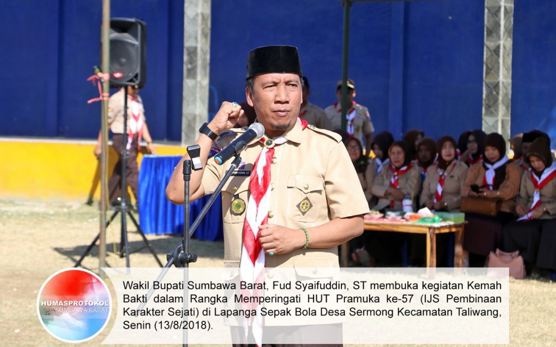 Wabup Inspekturi Peringatan Hari Pramuka Ke-57
