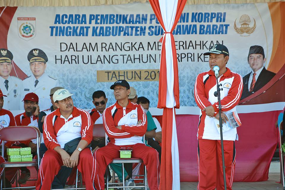 Usai Buka Porseni Korpri, Tim Bupati Kalah di Pertandingan Eksibisi