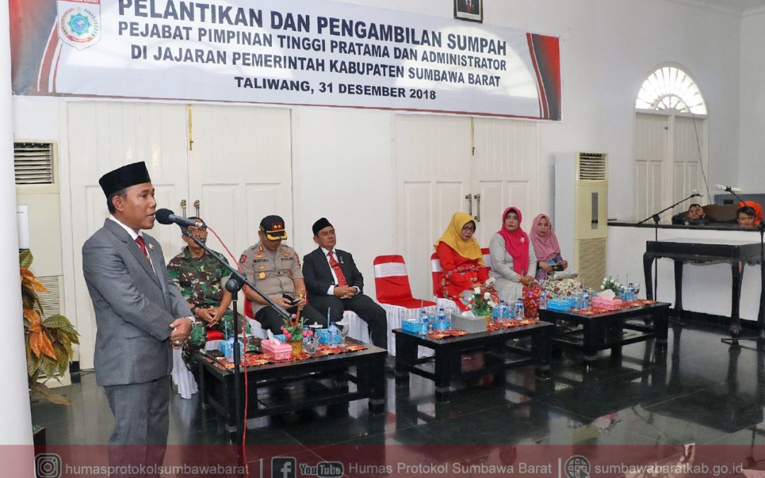 Bupati Lantik 78 Pejabat Struktural KSB