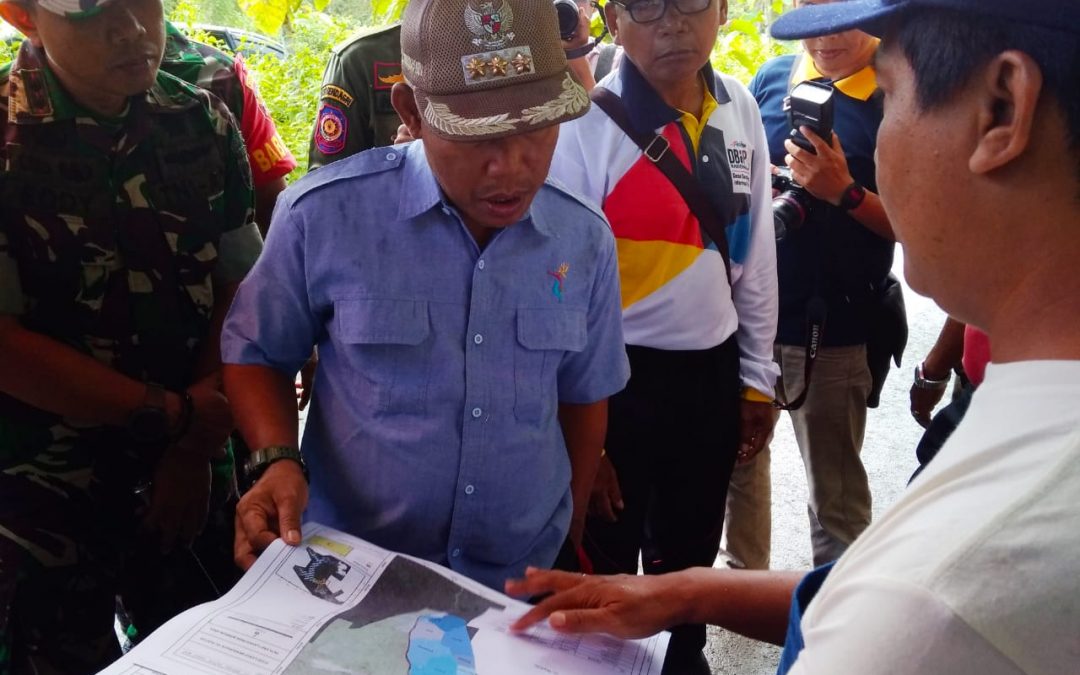 Tinjau Lokasi, Bupati Sosialisasikan Pembangunan Bendungan Tiu Suntuk