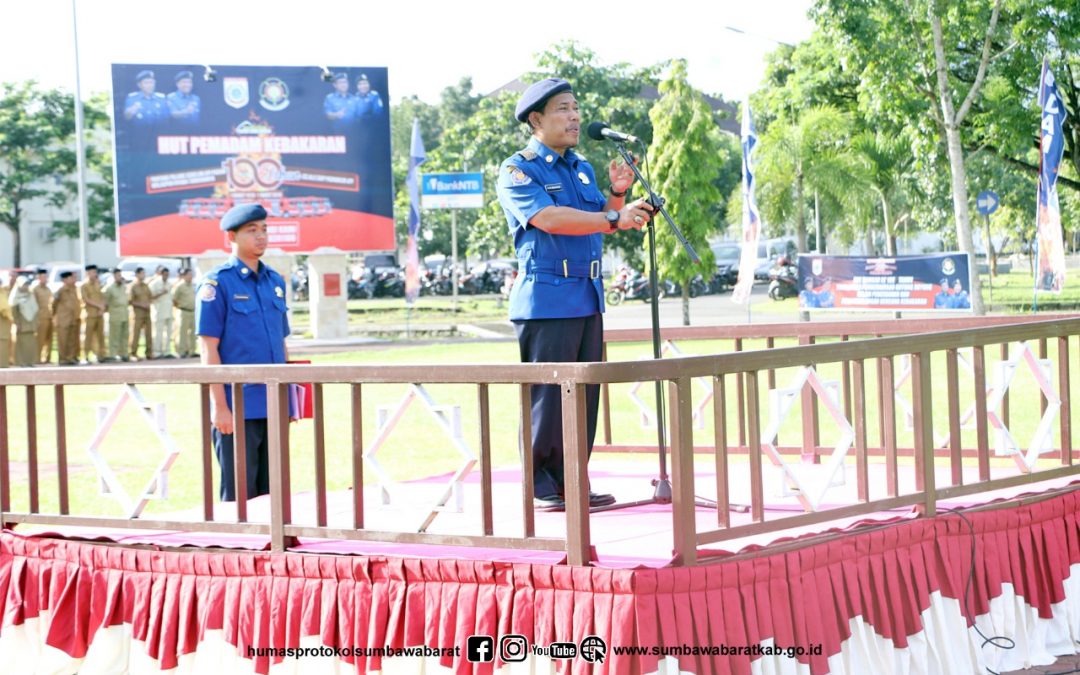 Bupati Pimpin Upacara HUT Seabad Damkar