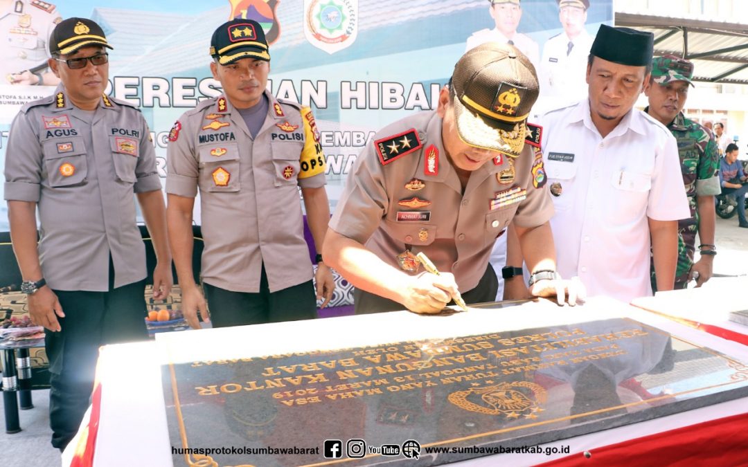 Kapolda Resmikan Gedung Polres Hibah Pemerintah KSB