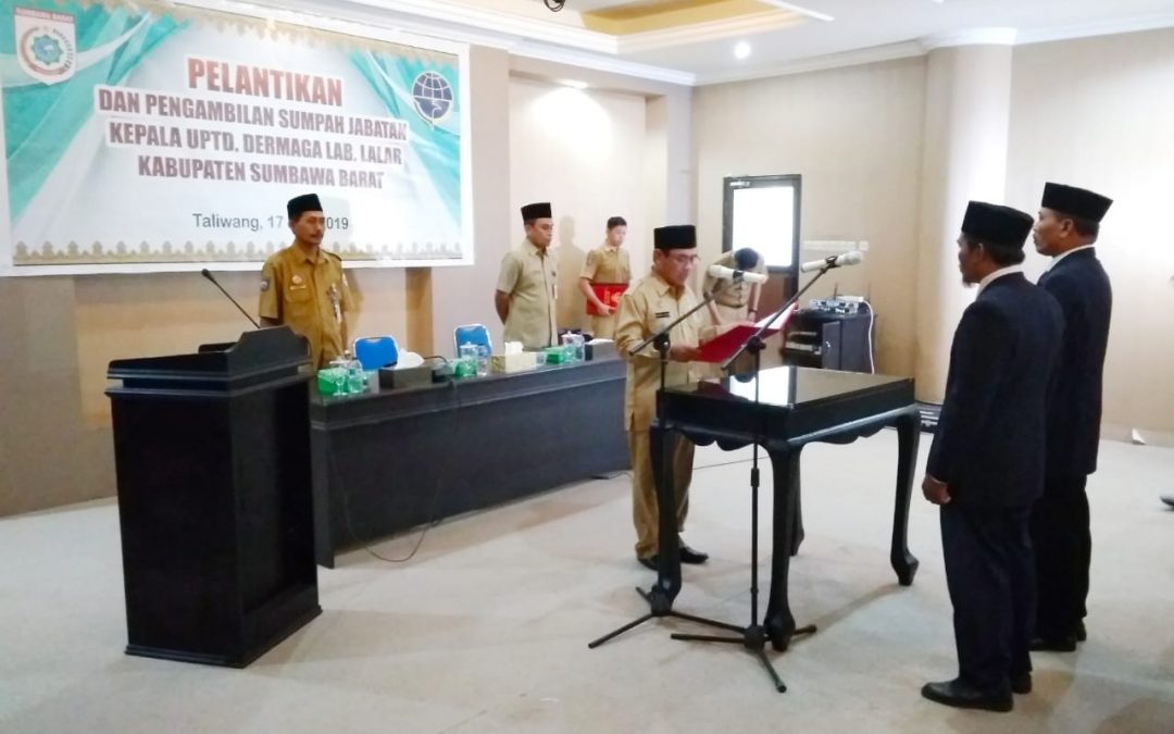 Sekda Lantik Pejabat Pengelola Dermaga Lalar 