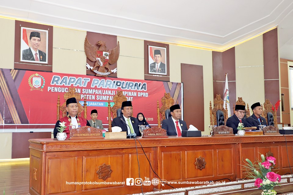 Bupati dan Wabup Hadiri Pengucapan Sumpah Pimpinan DPRD KSB