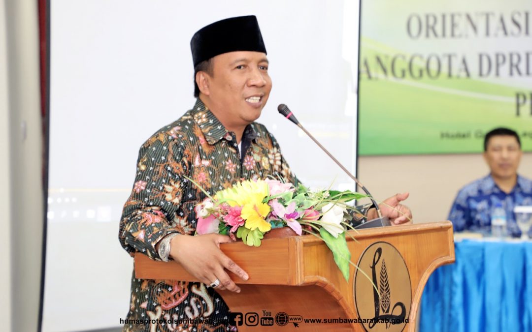 Buka Orientasi Anggota Dewan, Wabup: Mari Bersama Bangun KSB