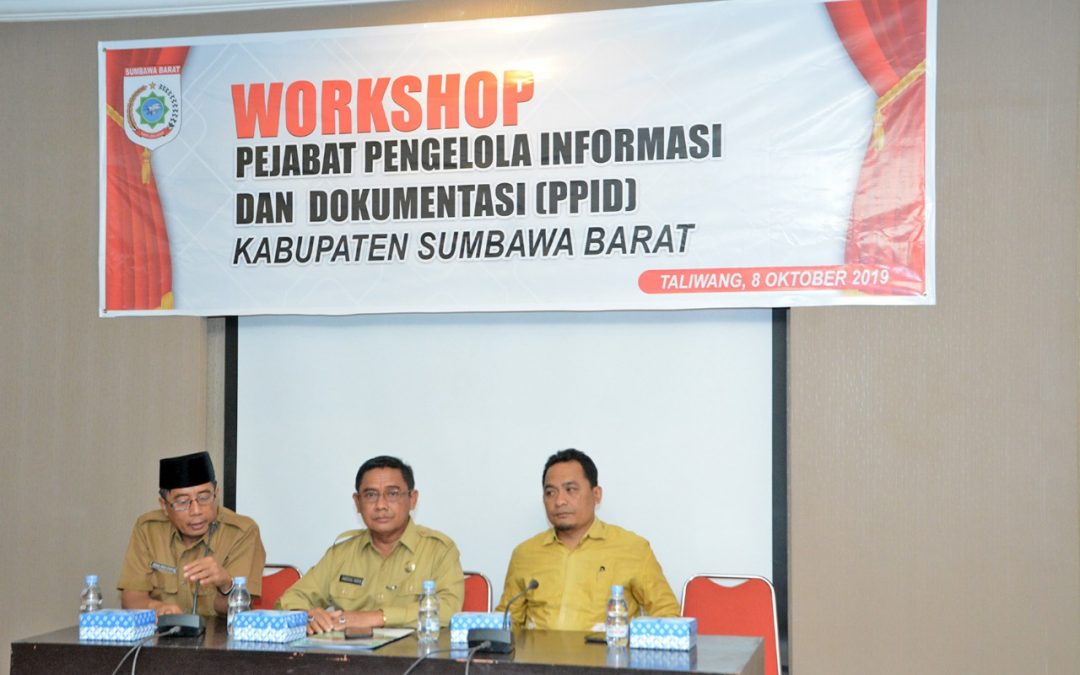 Wujudkan Keterbukaan Informasi dan Perkuat Sinergitas, PPID KSB Gelar Workshop