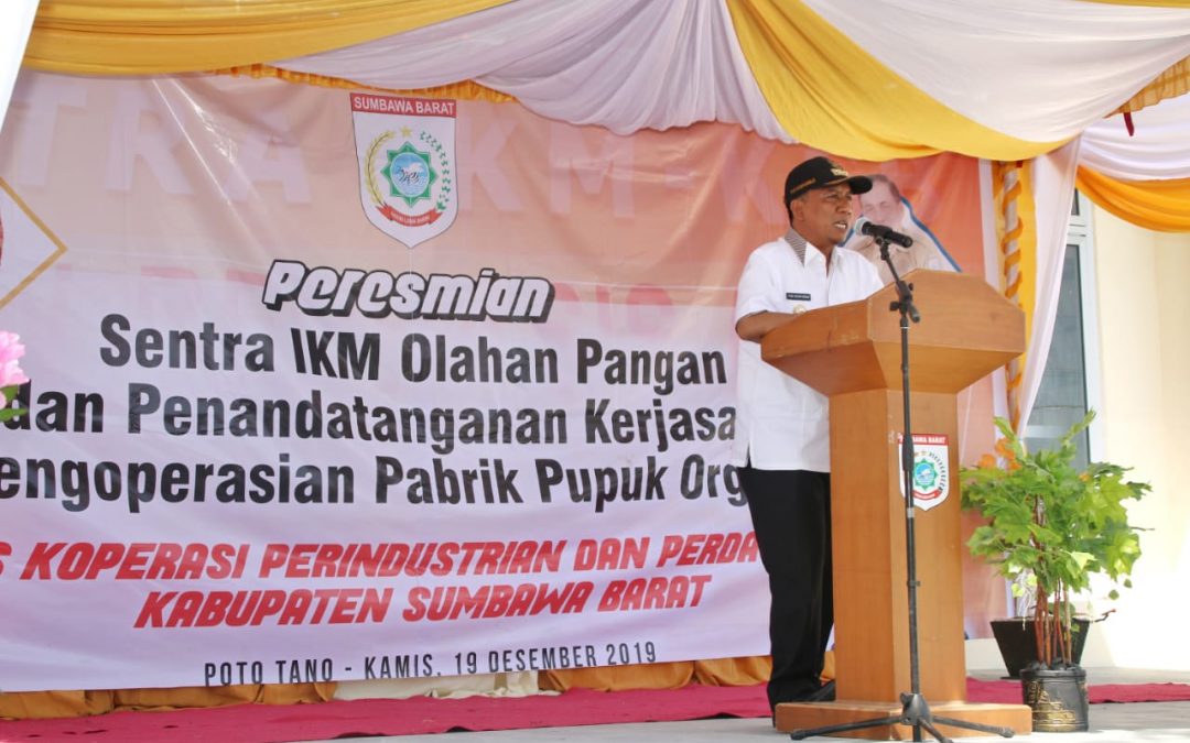 Wabup Resmikan Sentra IKM dan Pabrik Pupuk Organik