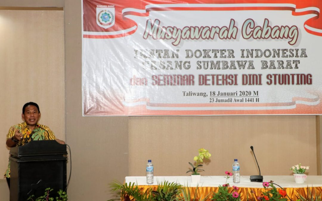 Buka Muscab IDI, Bupati: Dukungan IDI Jawab Kekurangan Dokter di KSB