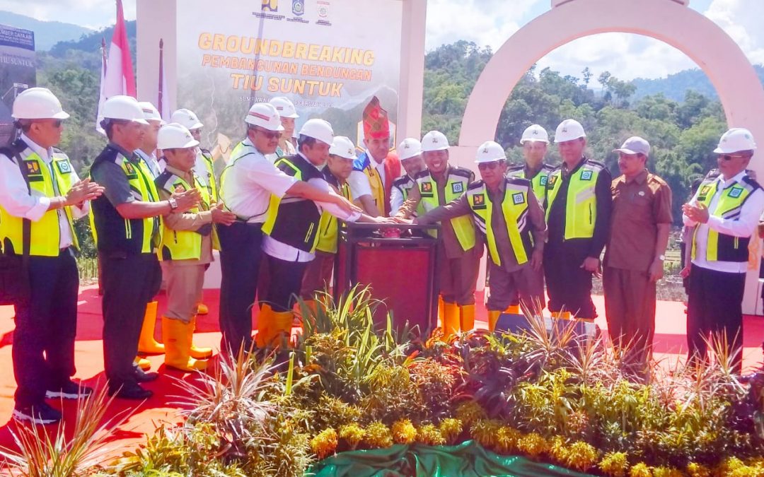 Groundbreaking Bendungan Tiu Suntuk, Kado Spesial Kepemimpinan Bupati dan Wabup
