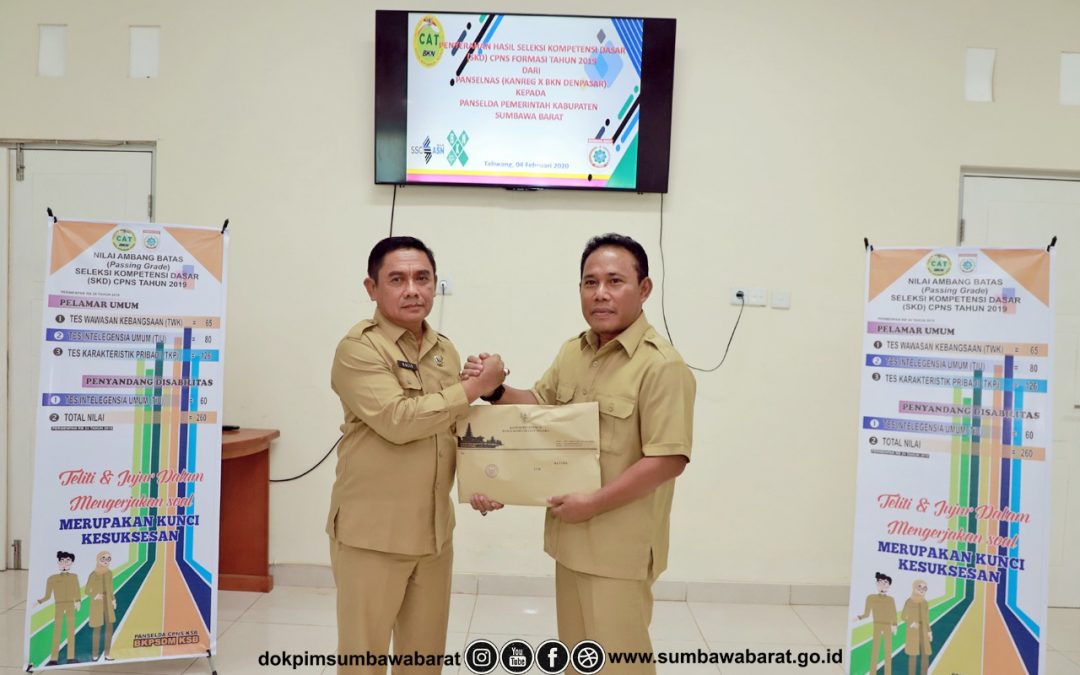 Terima Hasil SKD, Bupati Harap Yang Lulus Banyak dari KSB