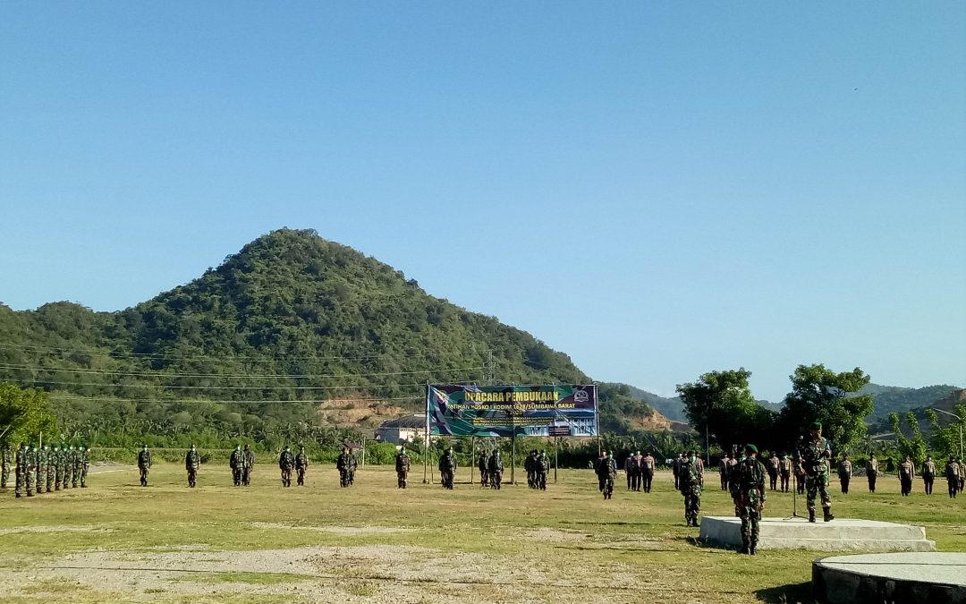 Sekda KSB Ikuti Pembukaan Latihan Posko I Kodim 1628/SB