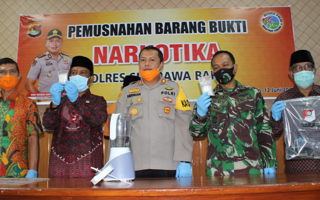 Wabup Musnahkan 120 Gram Sabu