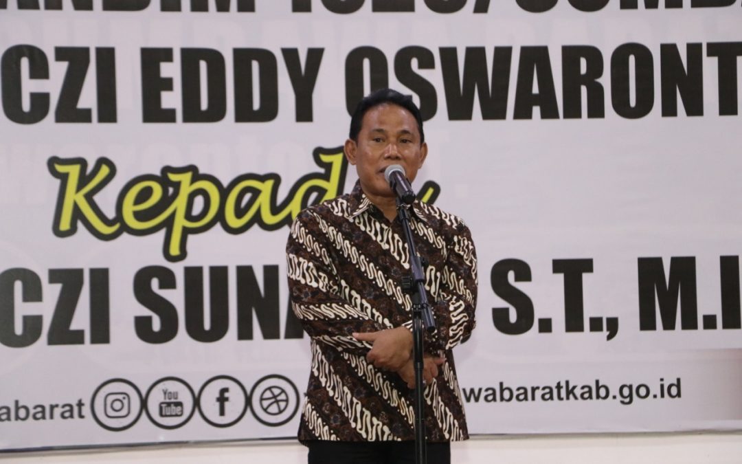 PISAH SAMBUT DANDIM BARU KSB, BUPATI TITIP LAWAS UNTUK LETKOL EDDY