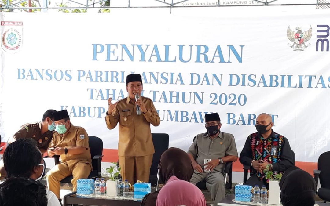 Bansos Pariri Lansia dan Pariri Disabilitas Tahap I Disalurkan