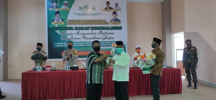 Pjs. Bupati Buka Lomba Bershalawat dan Membaca Barzanji PC NU KSB