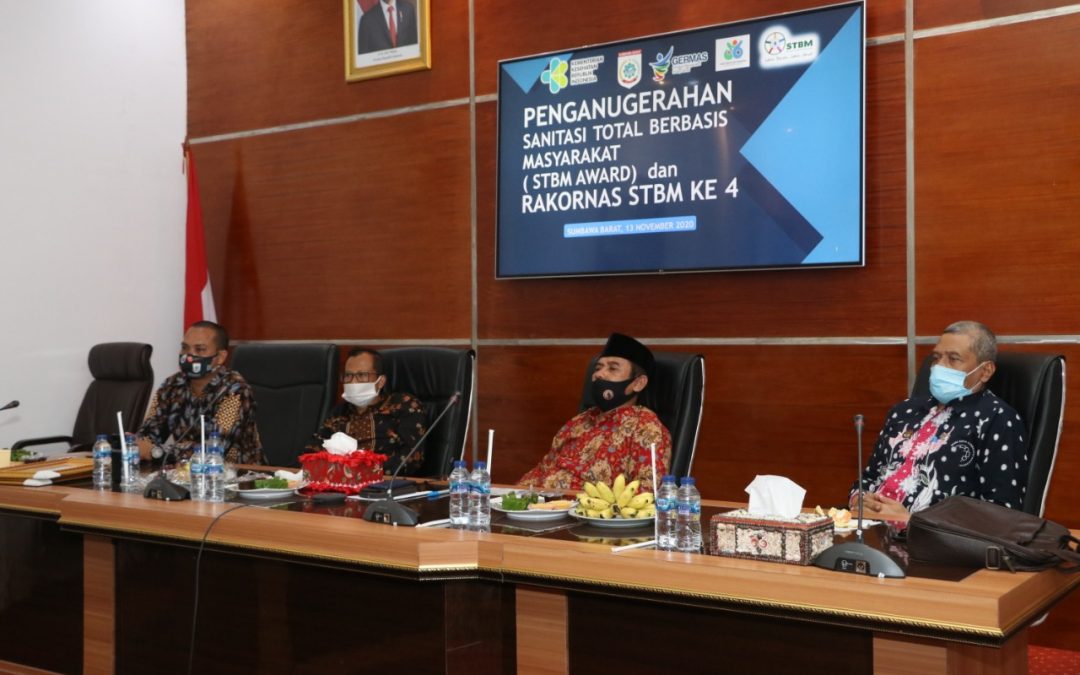 Sekda Hadiri STBM Award Tahun 2020 Melalui Video Conference