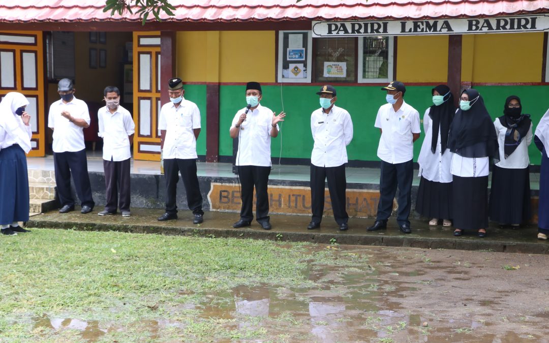 Tinjau PTM di SD-SMP Satap Mataiyang, Wabup : Disiplin Belajar dan Terapkan Protap Kesehatan