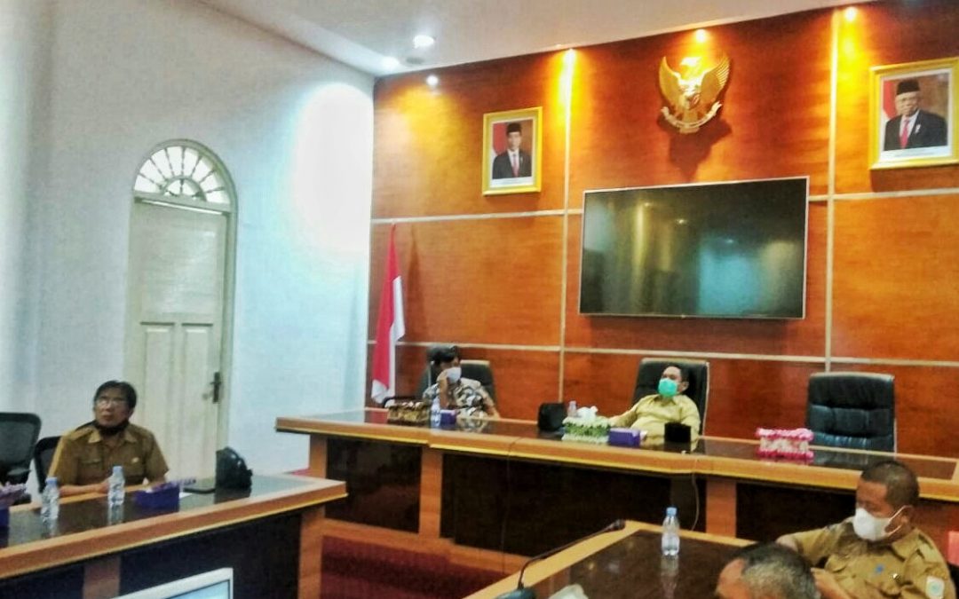 Pelantikan diundur, Sekda Hadiri Rapat Daring dengan Dirjen Otda