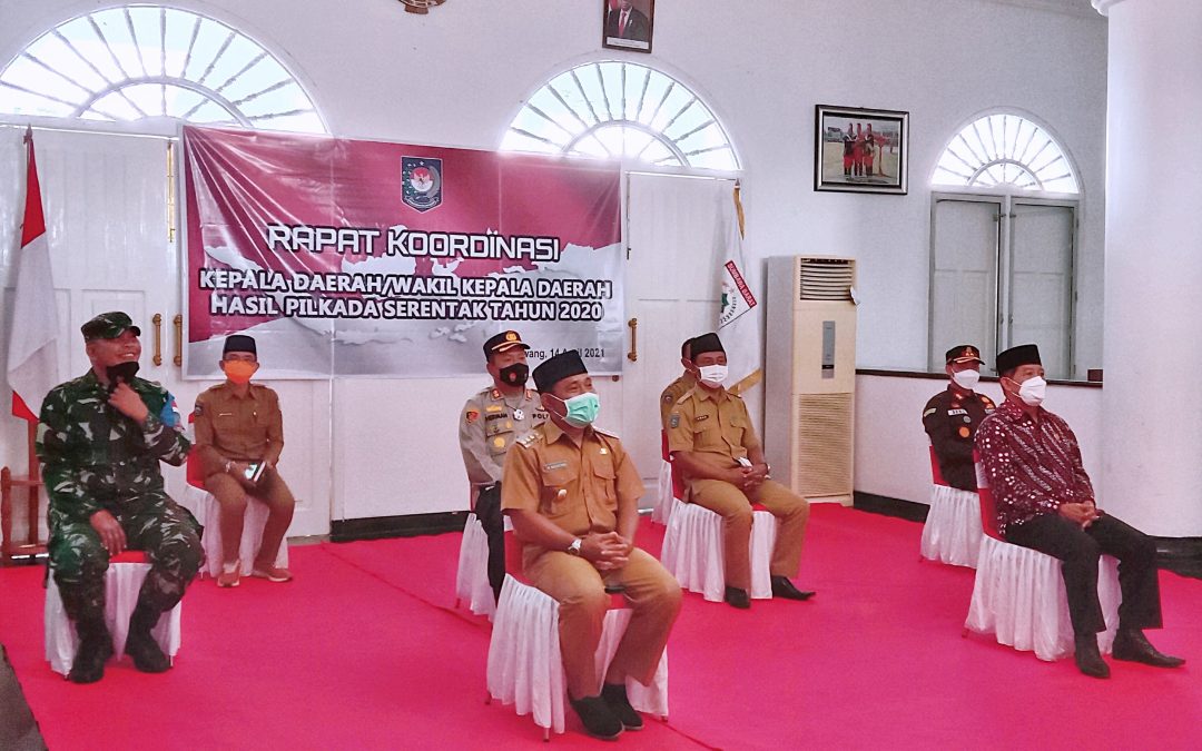 Bupati Rakor dengan Presiden RI secara Virtual