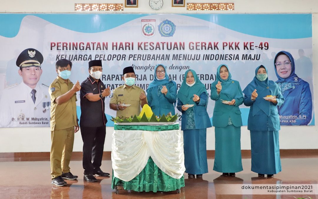 PERINGATI HKG PKK KE-49, BUPATI : BERI DEDIKASI UNTUK PULIHKAN EKONOMI DAN TUNTASKAN STBM