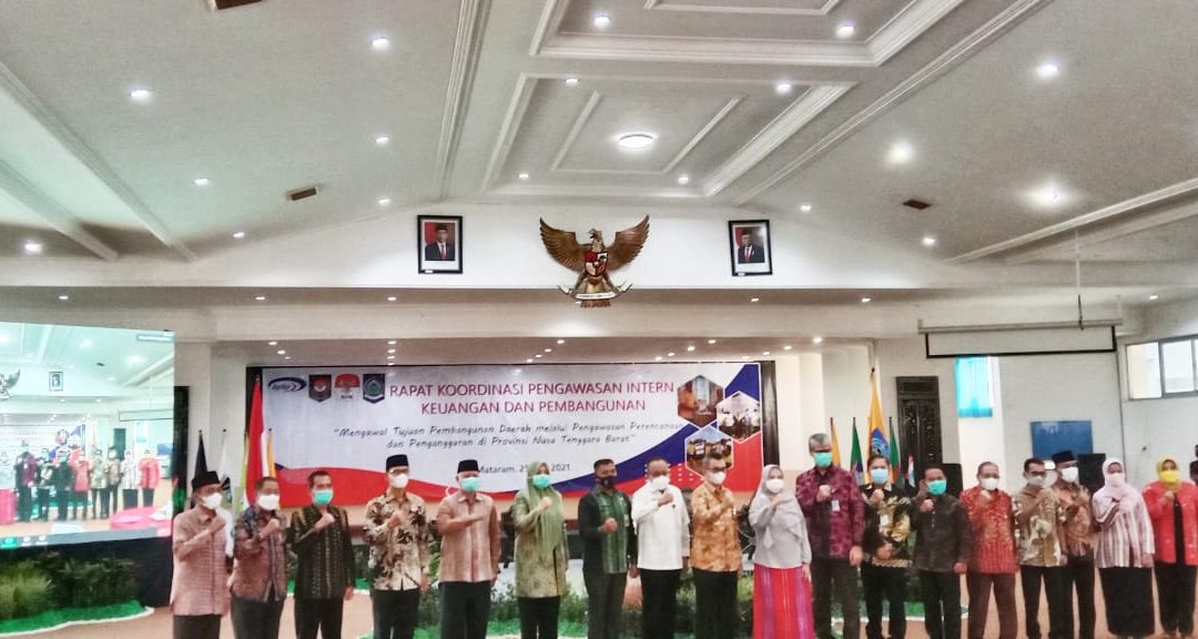 BUPATI HADIRI RAKOR PENGAWASAN INTERN KEUANGAN DAN PEMBANGUNAN TINGKAT PROVINSI NTB