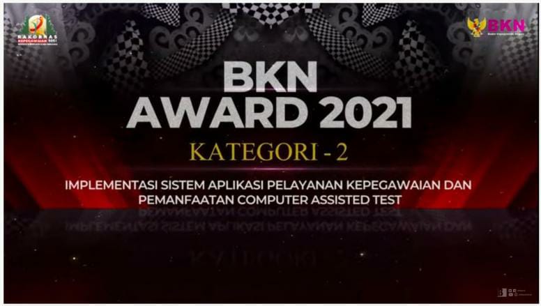 Raih BKN Award, Implementasi CAT dan Aplikasi Pelayanan Pegawai KSB Rangking Pertama di Indonesia