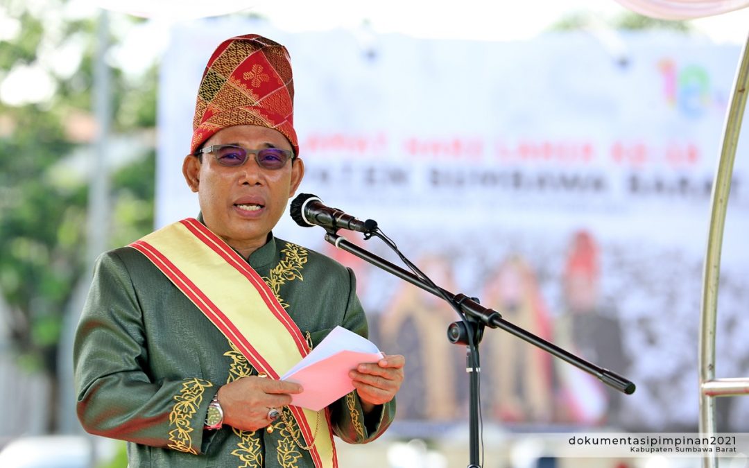 BUPATI PIMPIN UPACARA PERINGATAN HARLAH KE-18 KABUPATEN SUMBAWA BARAT