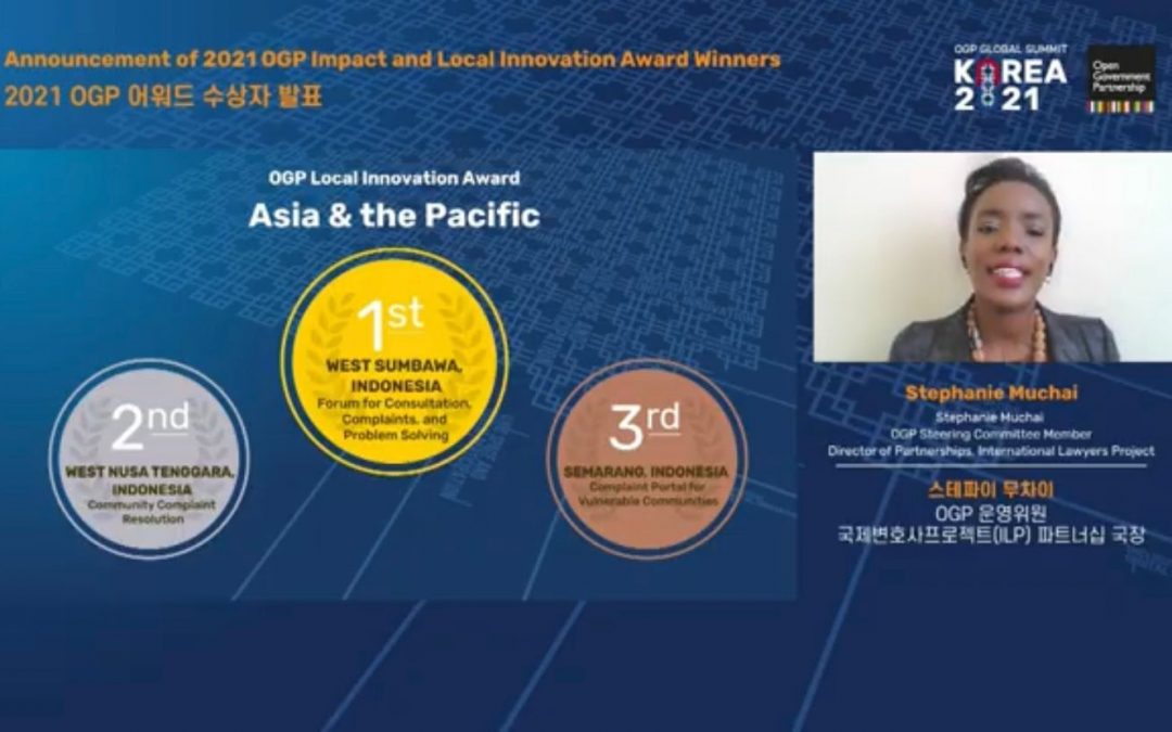 TERPILIH SEBAGAI JUARA 1 WORLD INNOVATION SPOTLIGHT AWARD OGP, SUMBAWA BARAT KEMBALI MENDUNIA