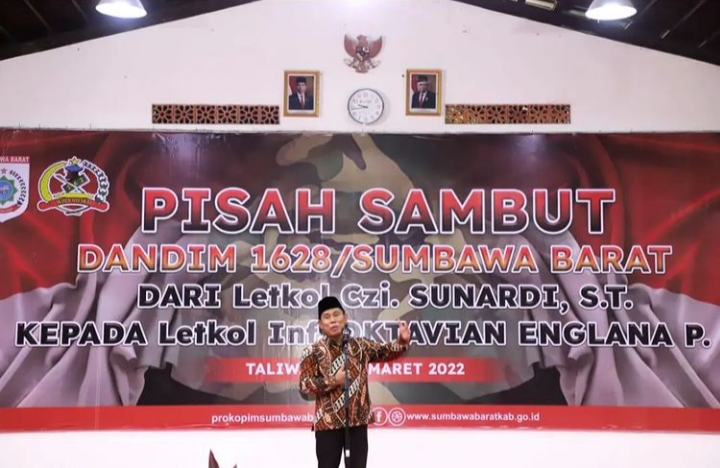 HARU, PISAH SAMBUT DANDIM 1628 SUMBAWA BARAT