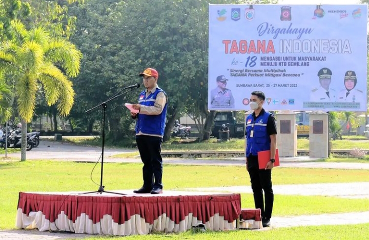 PUNCAK PERAYAAN HUT TAGANA NTB, WABUP PESAN PERKUAT KOOORDINASI DAN KONSOLIDASI
