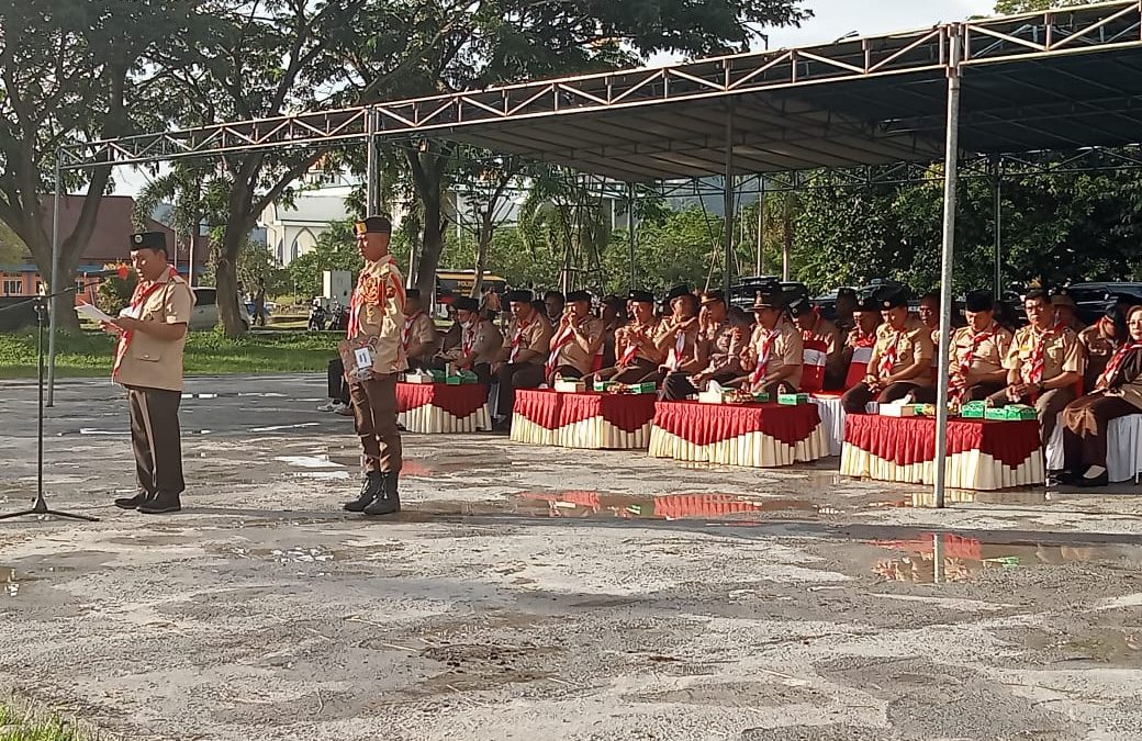 Bupati Buka Lomba tingkat Regu Pramuka penggalang III 2022 Kwarcab Gerakan Pramuka Sumbawa Barat