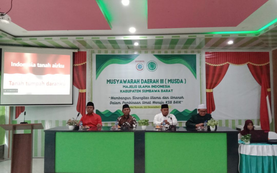 RESMI MEMBUKA MUSDA III MUI, BUPATI: ULAMA DAN UMAROH HARUS SINERGIKAN SYARIAT DAN HAKIKAT