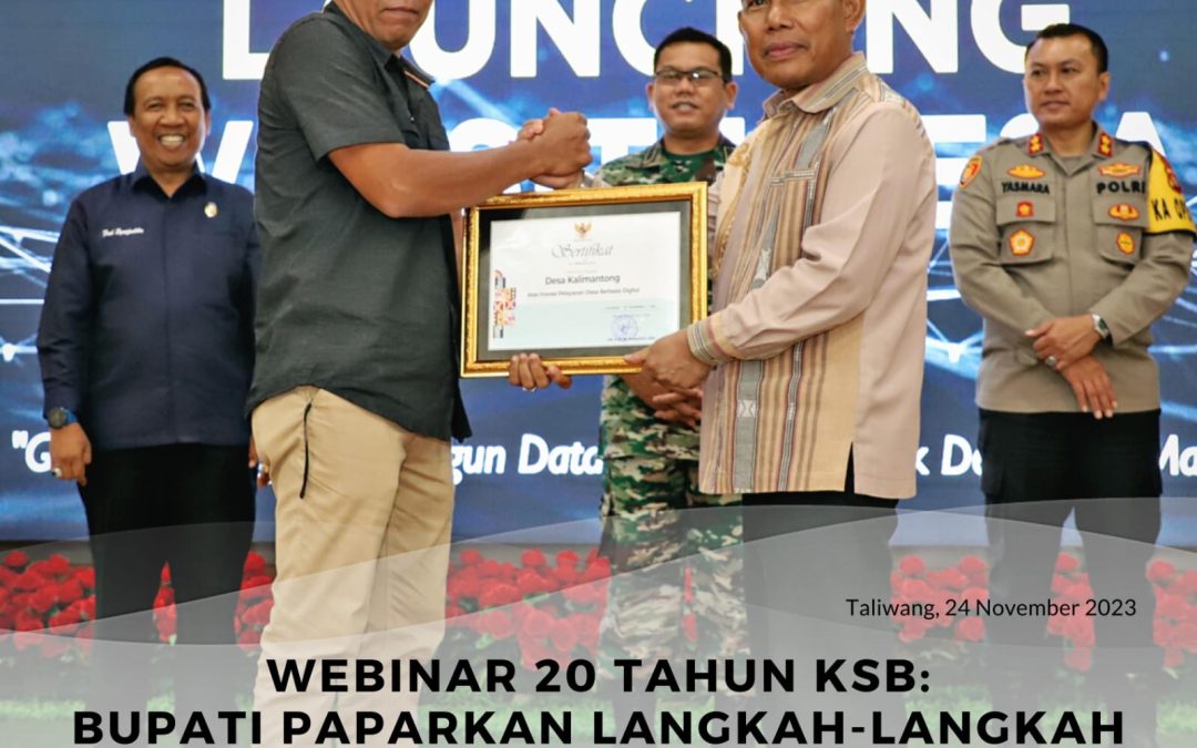 Webinar 20 Tahun KSB: Bupati Paparkan Langkah – langkah Penanganan Data Kemiskinan di Kabupaten Sumbawa Barat