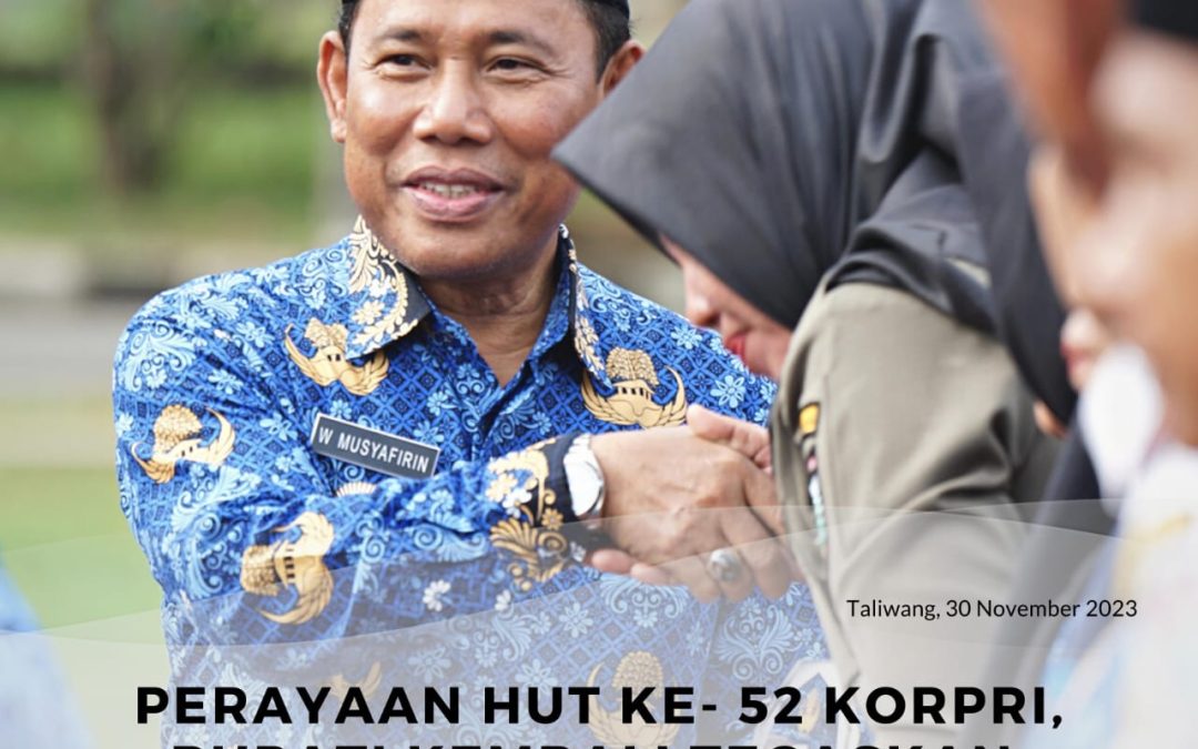 Perayaan HUT Korpri ke 52, Bupati Kembali Tegaskan Netralitas ASN