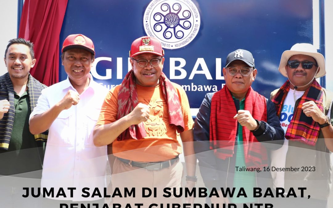 Jumat Salam di Sumbawa Barat, Pj Gubernur NTB Luncurkan Logo Gili Balu