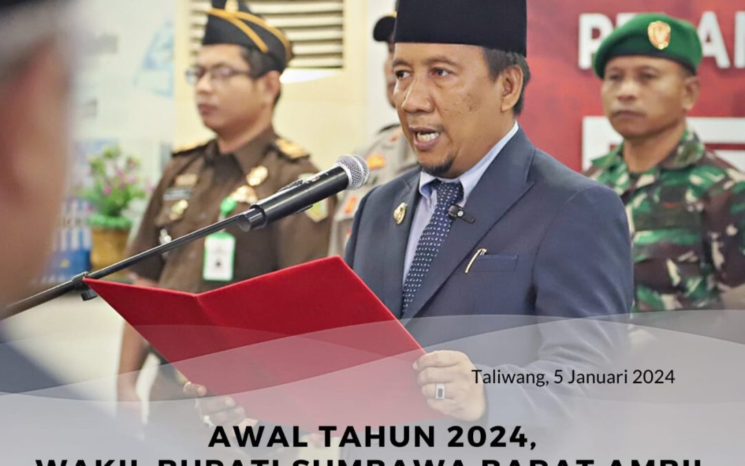 Awal Tahun 2024, Wabup Ambil Sumpah 4 Pejabat Eselon II