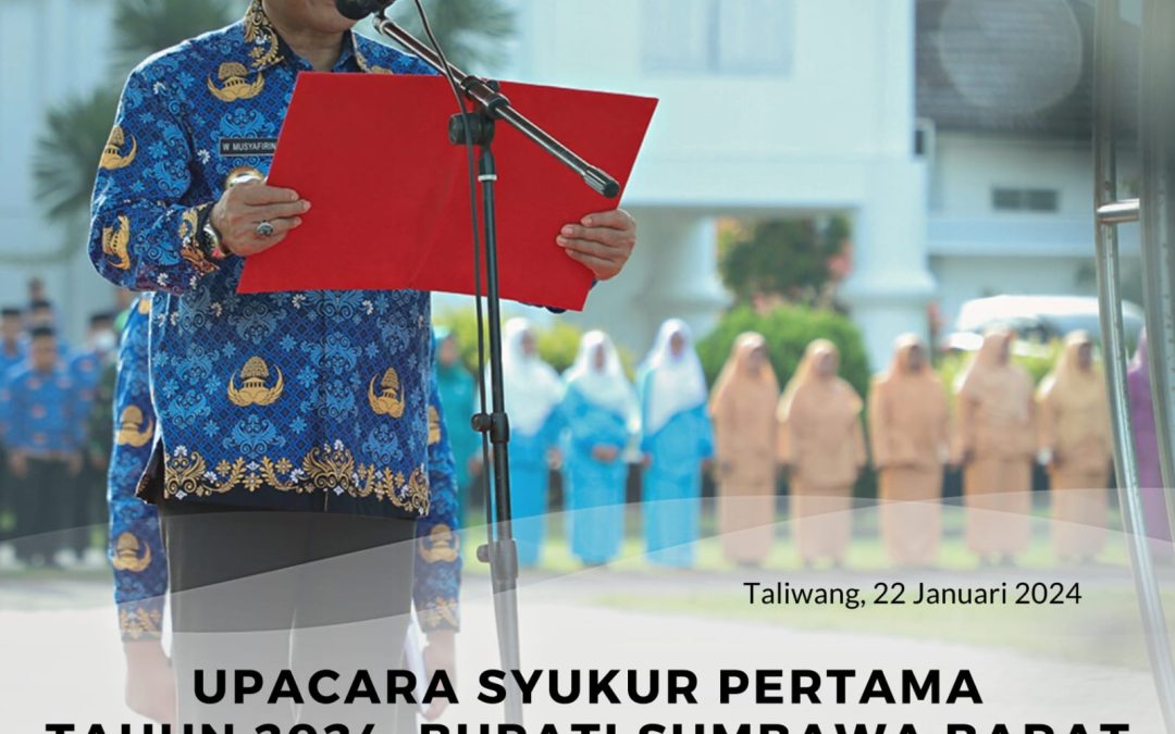 Upacara Syukur Pertama Tahun 2024, Bupati Ingatkan Beberapa Hal