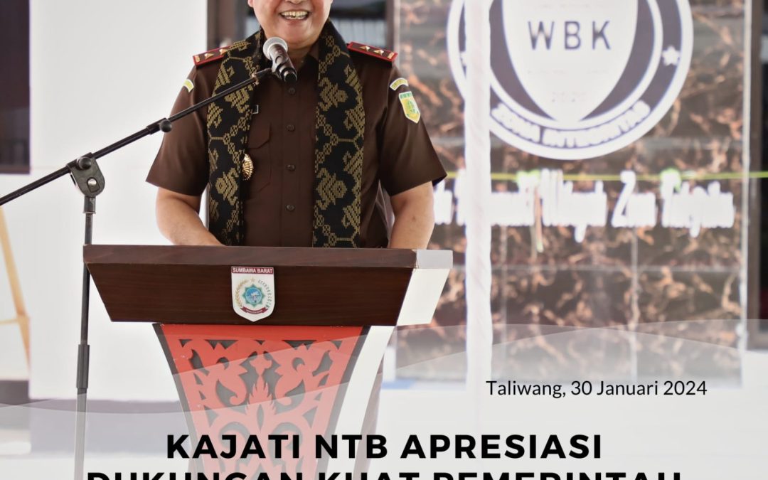 Kajati NTB Apresiasi Dukungan Kuat Pemda Sumbawa Barat