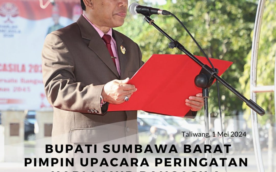 Bupati Sumbawa Barat Pimpin Upacara Peringatan Hari Lahir Pancasila Tahun 2024