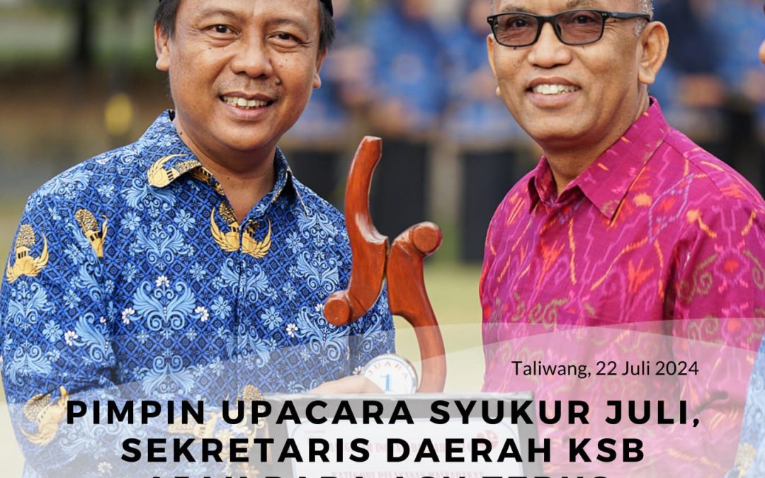 Pimpin Apel Syukur ke 7 Tahun 2024, Sekretaris Daerah Kabupaten Sumbawa Barat Ajak Para ASN Terus Produktif dan Beprestasi