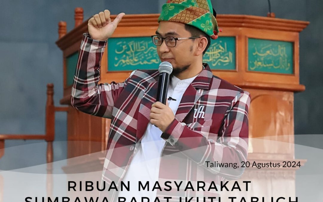 Ribuan Masyarakat Sumbawa Barat Ikuti Tabligh Akbar Ustad Adi Hidayat