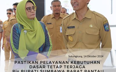 Pastikan Pelayanan Kebutuhan Dasar Tetap Terjaga, Pjs Bupati Sumbawa Barat Pantau Langsung Aktifitas Pelayanan Kesehatan di Puskesmas Sekongkang