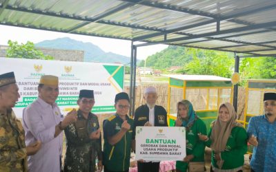 Pertama Di KSB, Baznas Kabupaten Sumbawa Barat Luncurkan Program Gerobak Produktif BAZNAS