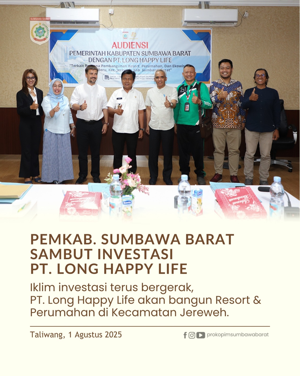 Iklim Investasi Terus Bergerak, PT.Long Happy Life Akan Bangun Resort ...
