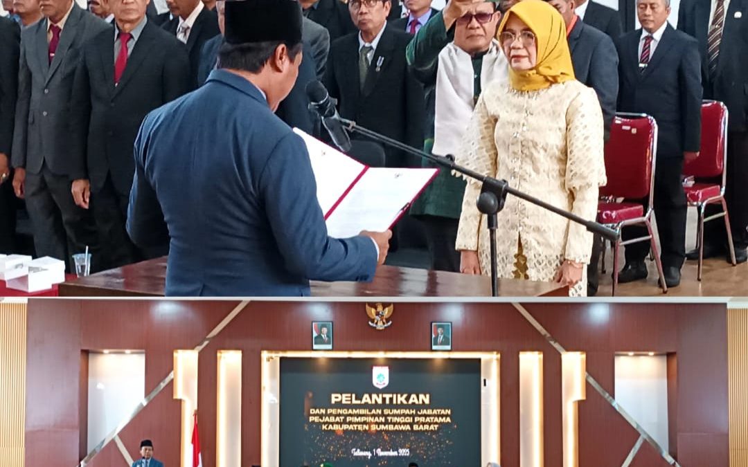 Bupati Sumbawa Barat Lantik Sri Ayu Idayani sebagai Staf Ahli Bidang Aparatur dan Kemasyarakatan