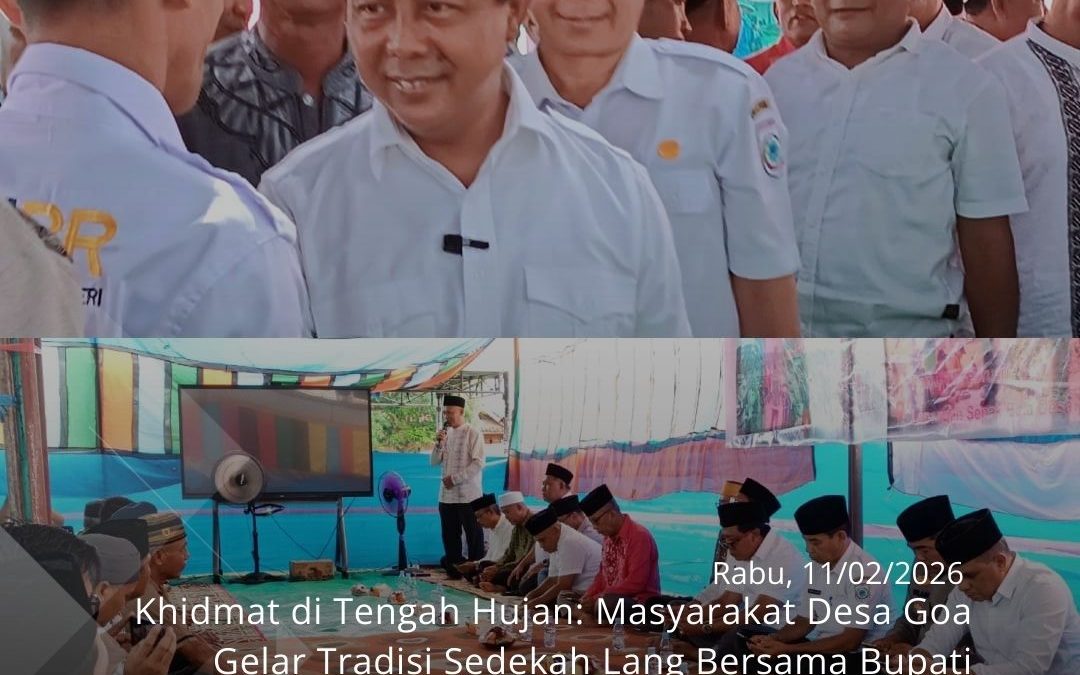 Khidmat di Tengah Hujan: Masyarakat Desa Goa Gelar Tradisi Sedekah Lang Bersama Bupati