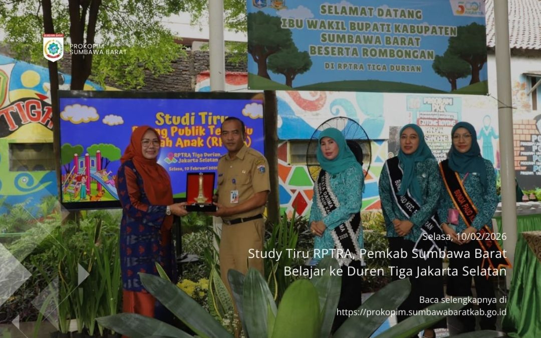 Study Tiru RPTRA, Pemkab Sumbawa Barat Belajar ke Duren Tiga Jakarta Selatan   