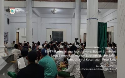 Dari Pilkades hingga Hortikultura: Bupati Sumbawa Barat Sampaikan Arahan Strategis dalam Safari Ramadhan di Kecamatan Poto Tano