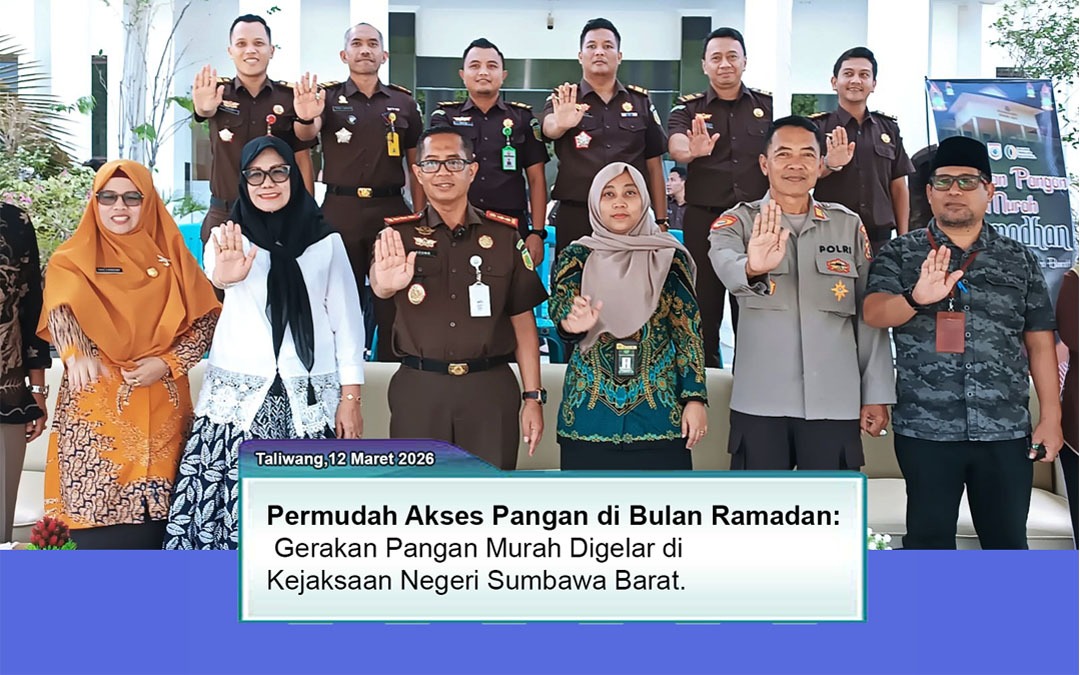 Permudah Akses Pangan di Bulan Ramadan, Gerakan Pangan Murah Digelar di Kejaksaan Negeri Sumbawa Barat